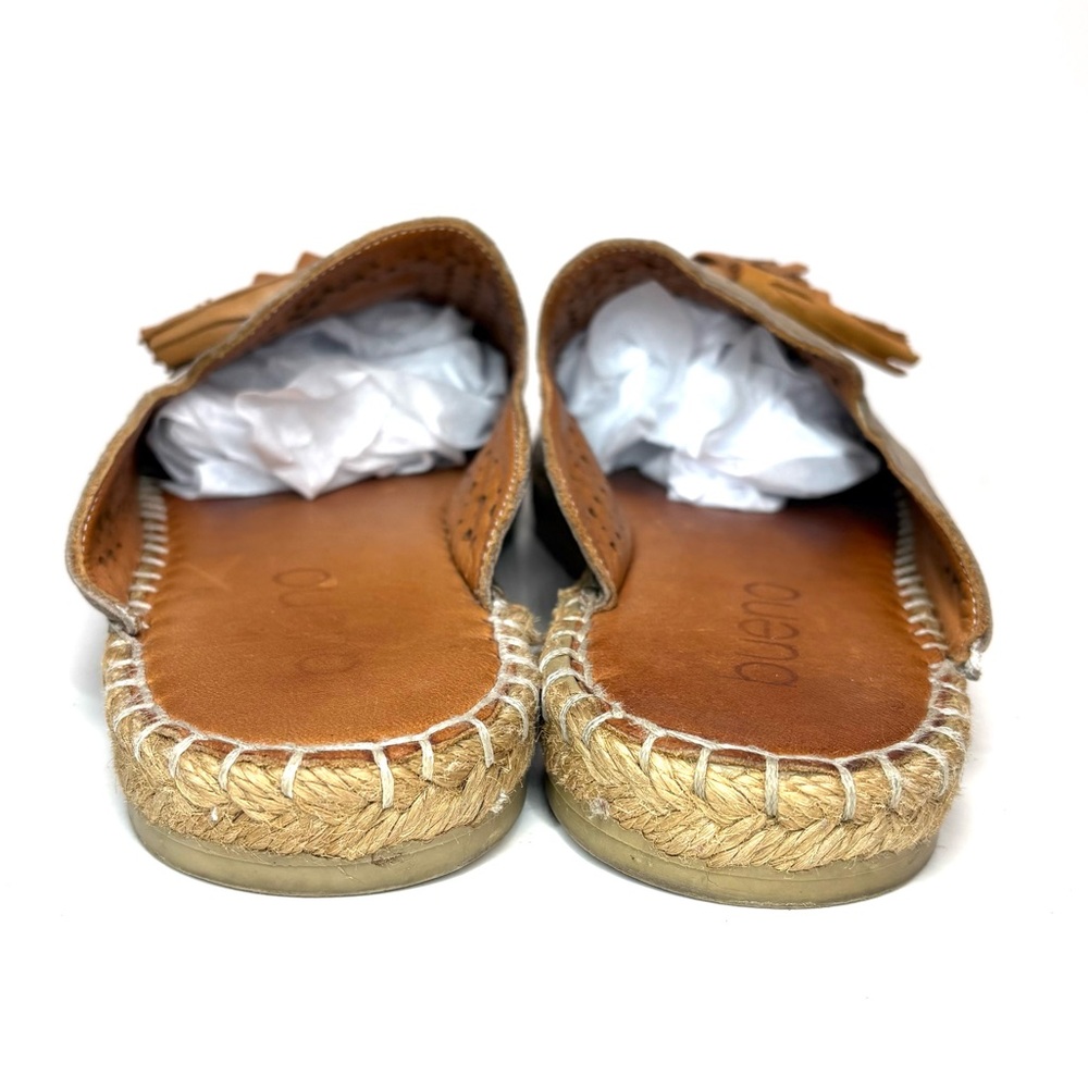 Bueno Tan Perforated Leather Espadrille Slides | 42 - Picture 5 of 10